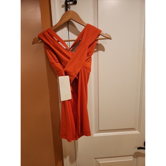 Lululemon "Wrap It Up Tank" Coral Pink Size 12 NWT - Picture 2 of 7